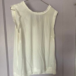 J Crew ruffle silk top